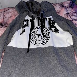 Black and white PINK hoodie